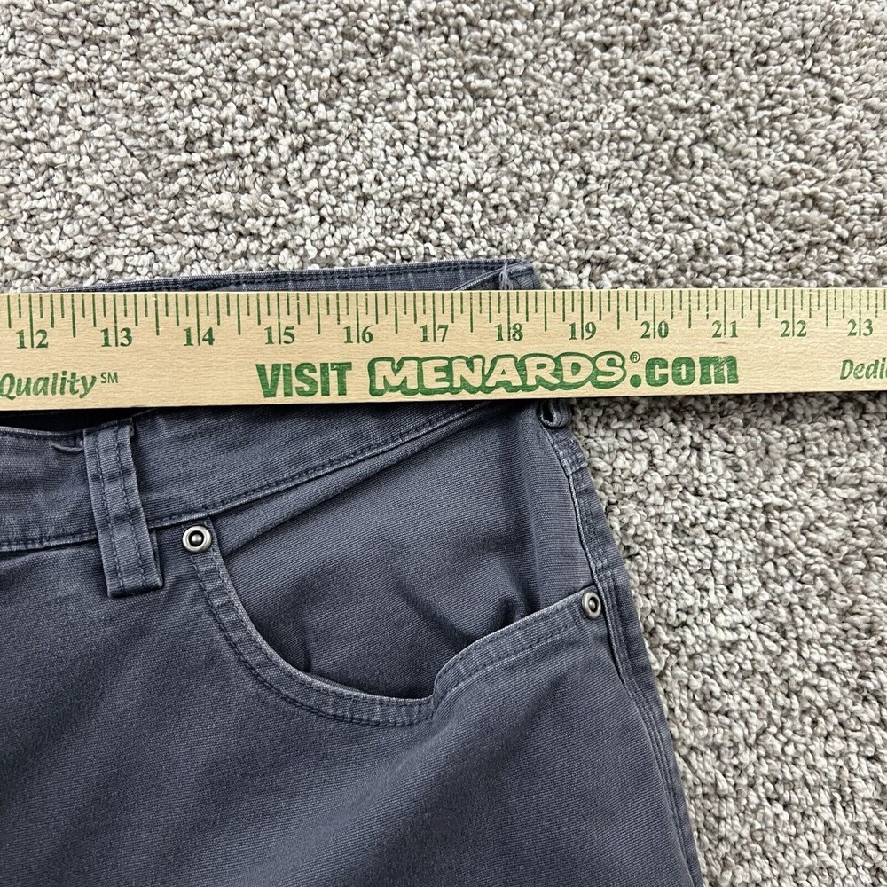 Duluth Trading Pant Men 40x30 Blue Gray Flex Fire Hose Workwear Heavy Duty 36x28 - Picture 6 of 16
